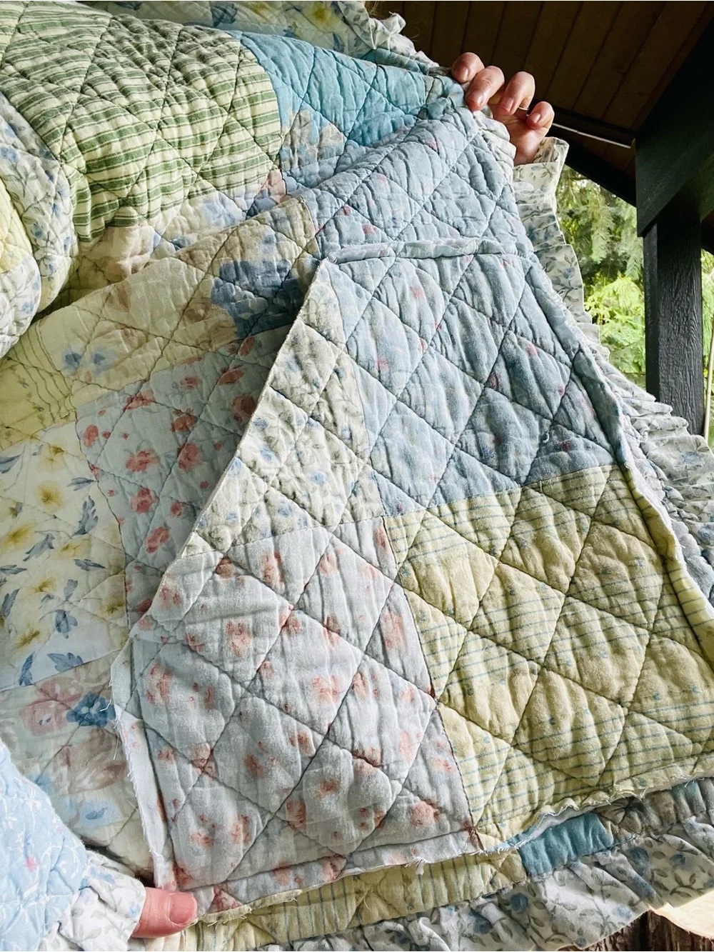 Handmade patchwork quilted jacket OS - Picture 3 of 3